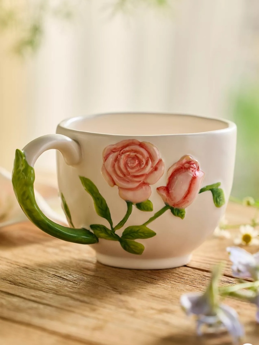NWT Bloom of the Month Anthro/Terrain Mug June Rose